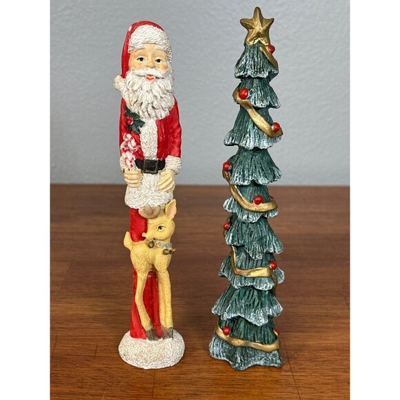 Vintage Pencil Style 12" Windsor Santa & HGMC Concepts Christmas Tree - Picture 1 of 6